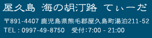 屋久島 海の胡汀路 てぃーだ